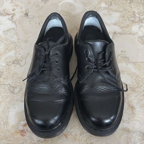 Dr. Martens Black Noir Leather Anti Slip Safety Shoes Air Wair Comfort Unisex - Picture 12 of 15